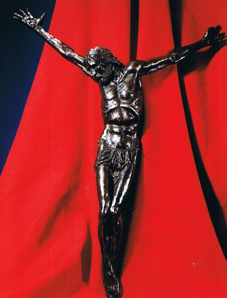 Bozzetto del monumento "Cristo di Siracusa" situato presso la Parrocchia Sacra Famiglia a Siracusa.