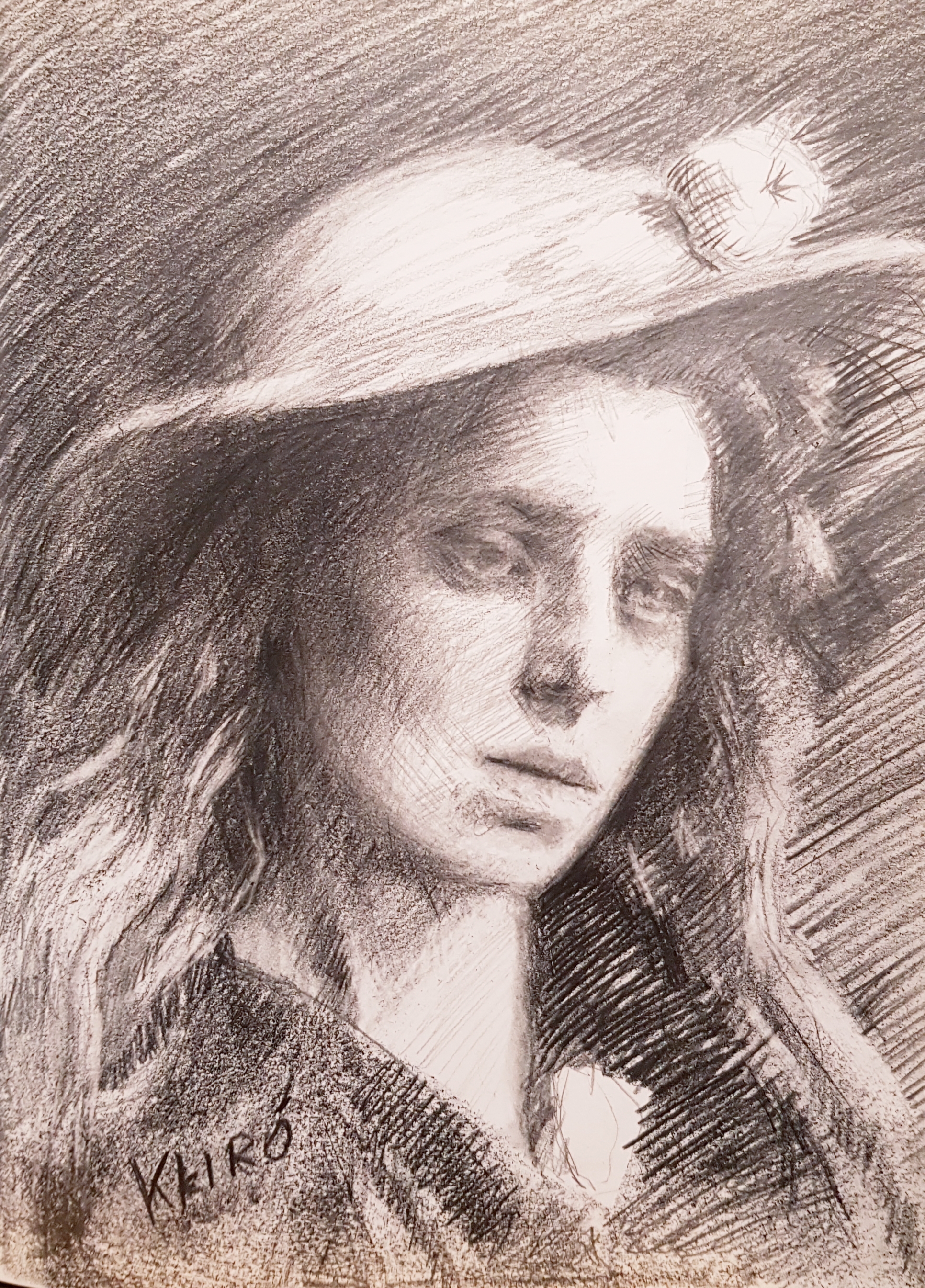 Giovane Donna con Cappello