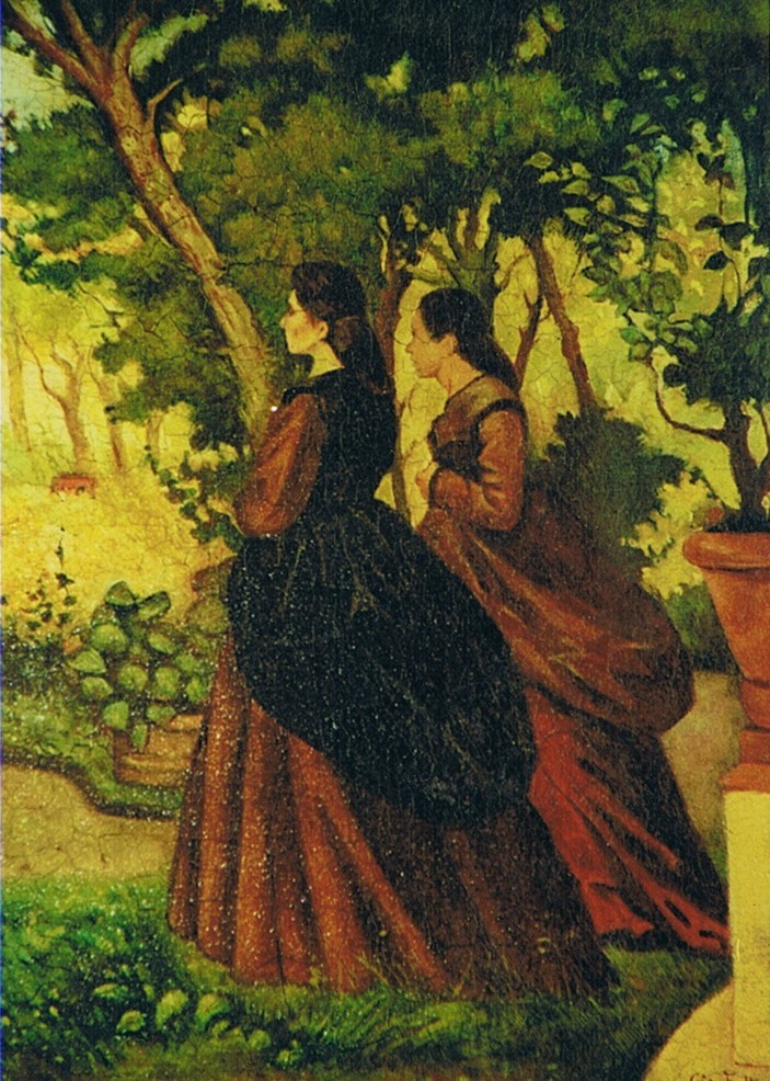 Giovanni Fattori Passeggiata nel bosco klirò falso d'autore falsi d'autore clizia omarini
