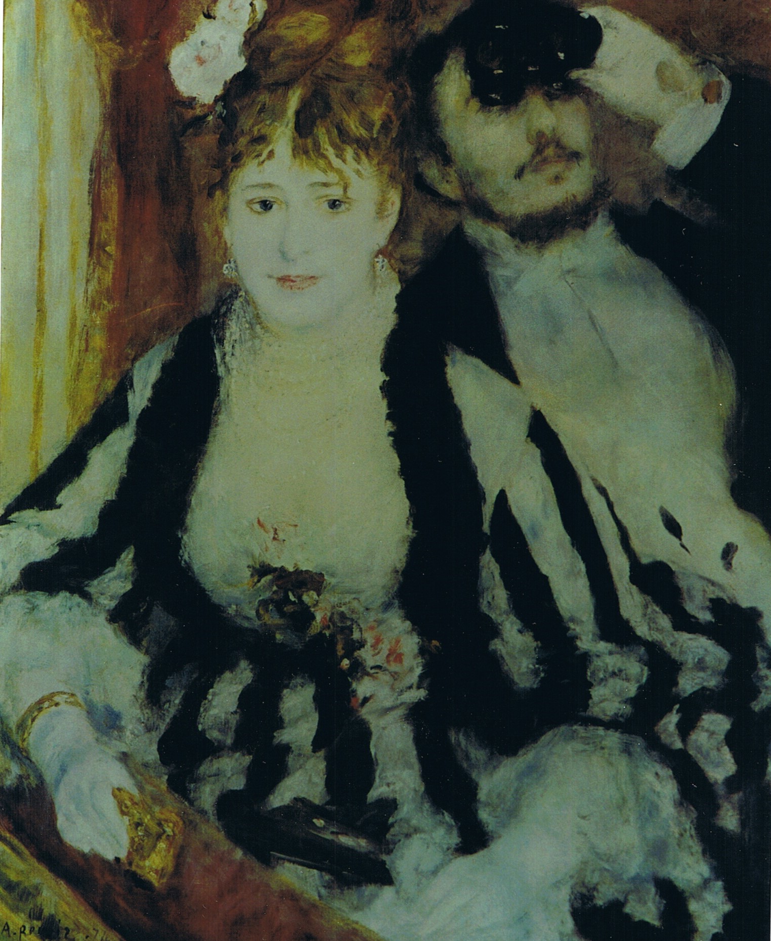 Pierre Auguste Renoir Il loggione klirò copia falso d'autore falsi copie dipinto arte