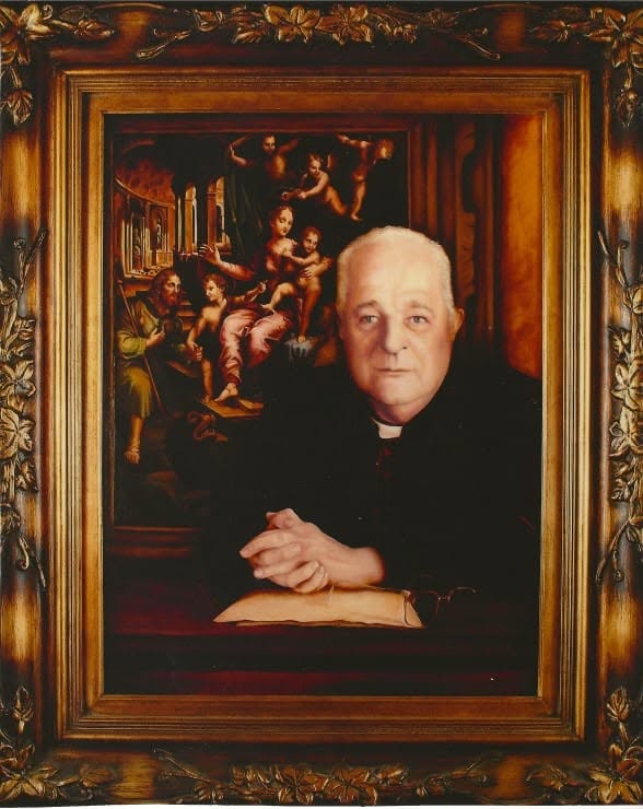 Ritratto del Monsignor Mathes, Santa Maria dell'Anima, Roma, dipinto olio, pittura, klirò, clizia omarini