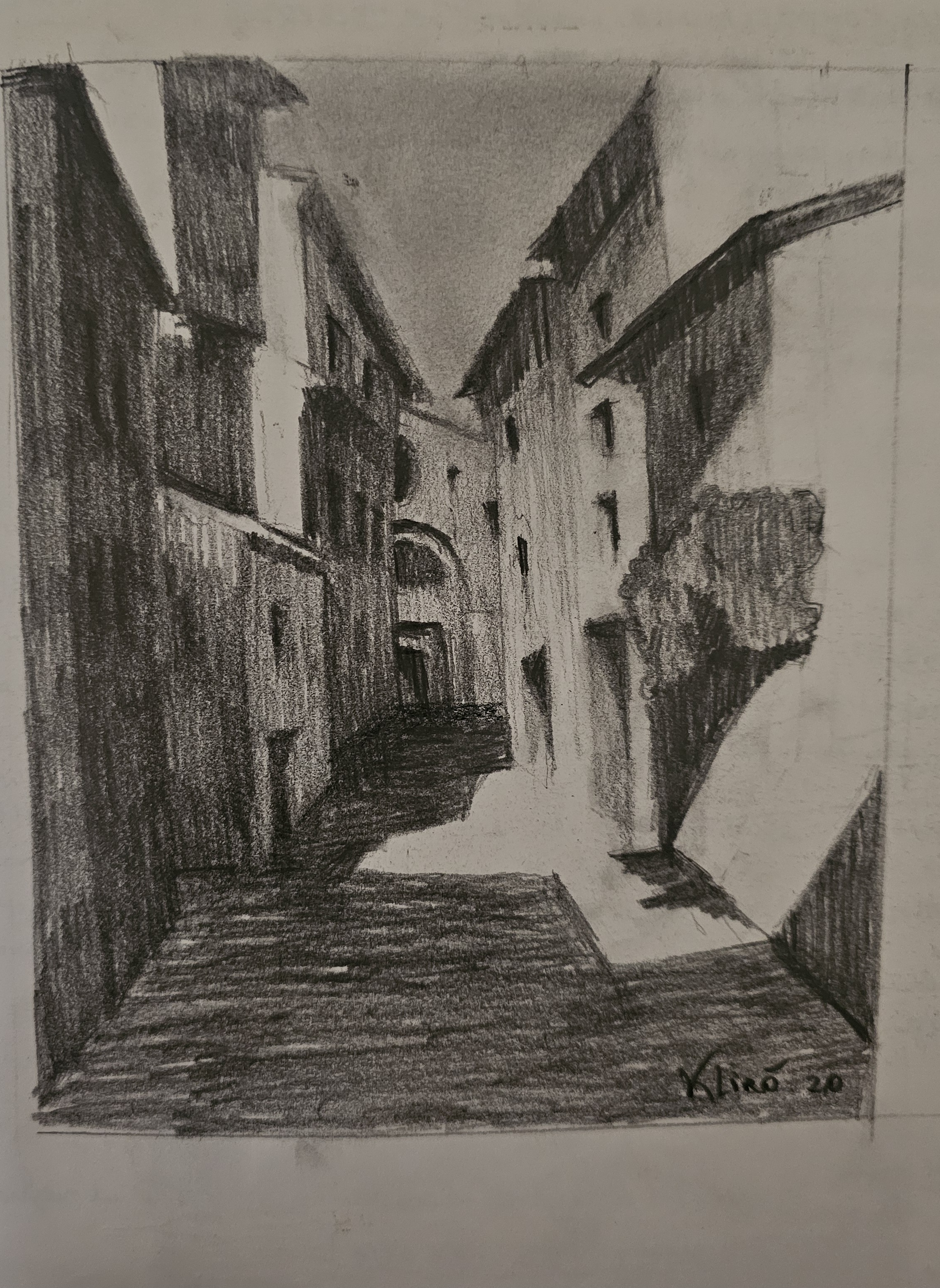 scorcio in matita block-in di Klirò