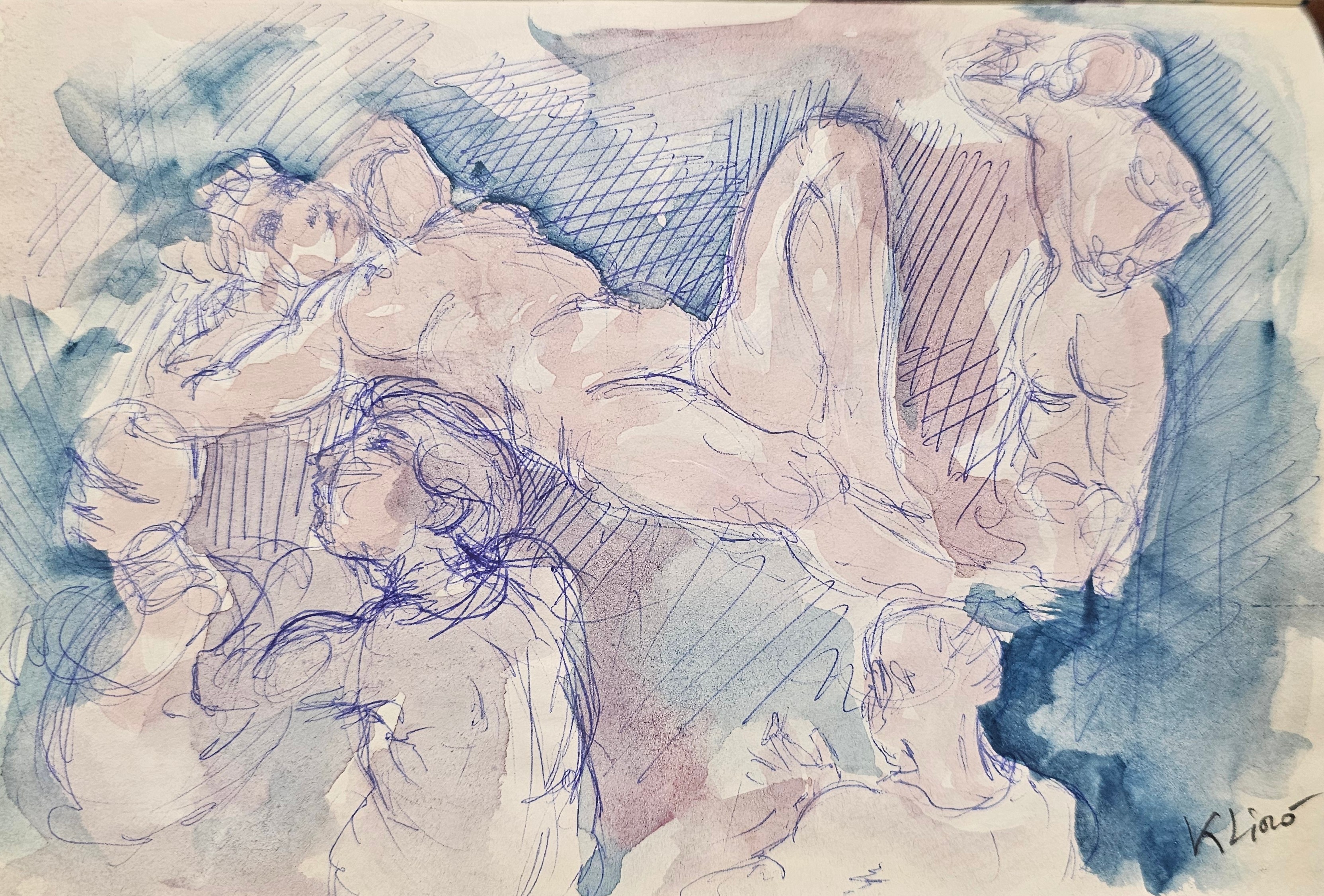 Disegno acquerellato di Klirò