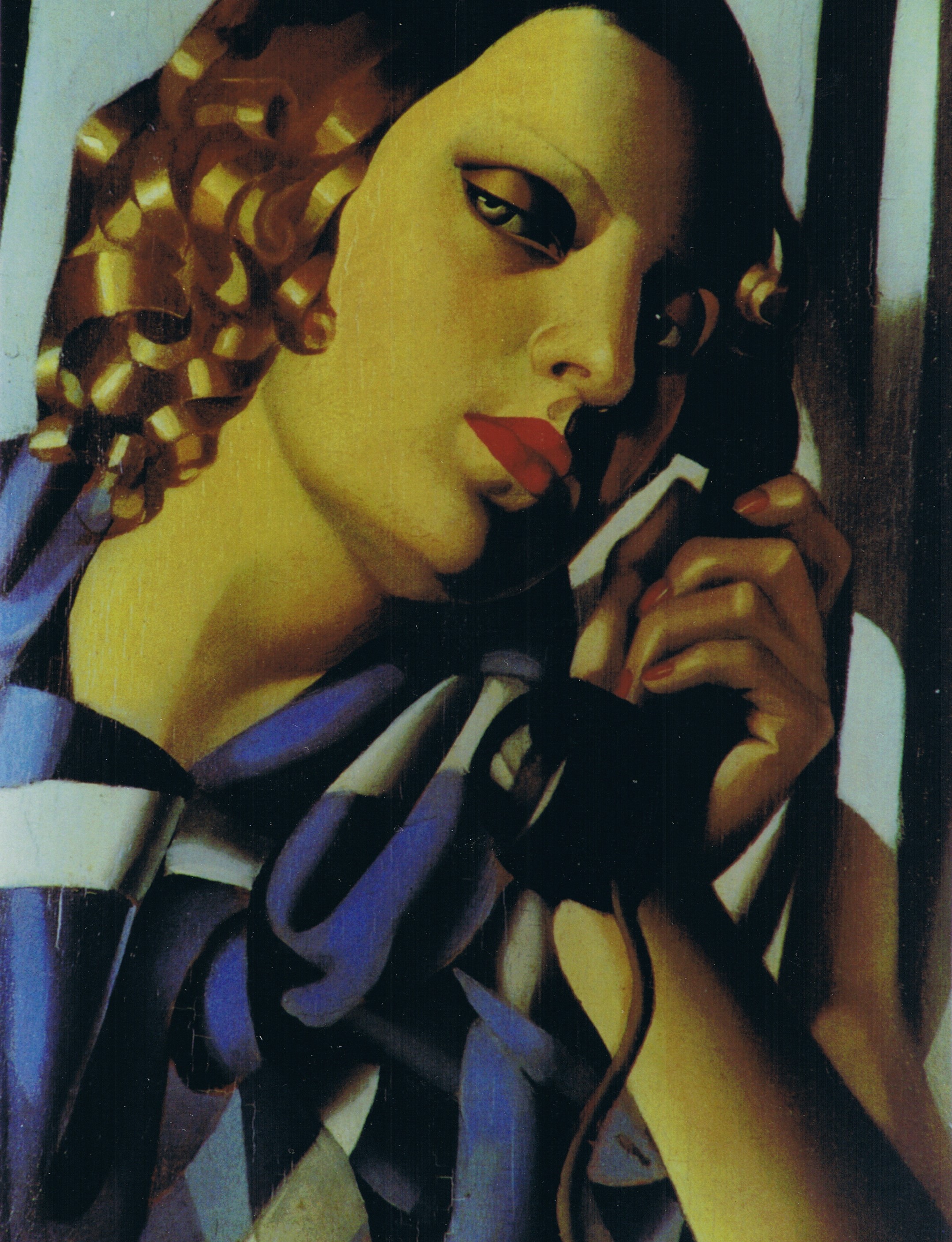 Tamara de Lempicka Le telephone klirò falso d'autore copia copy art