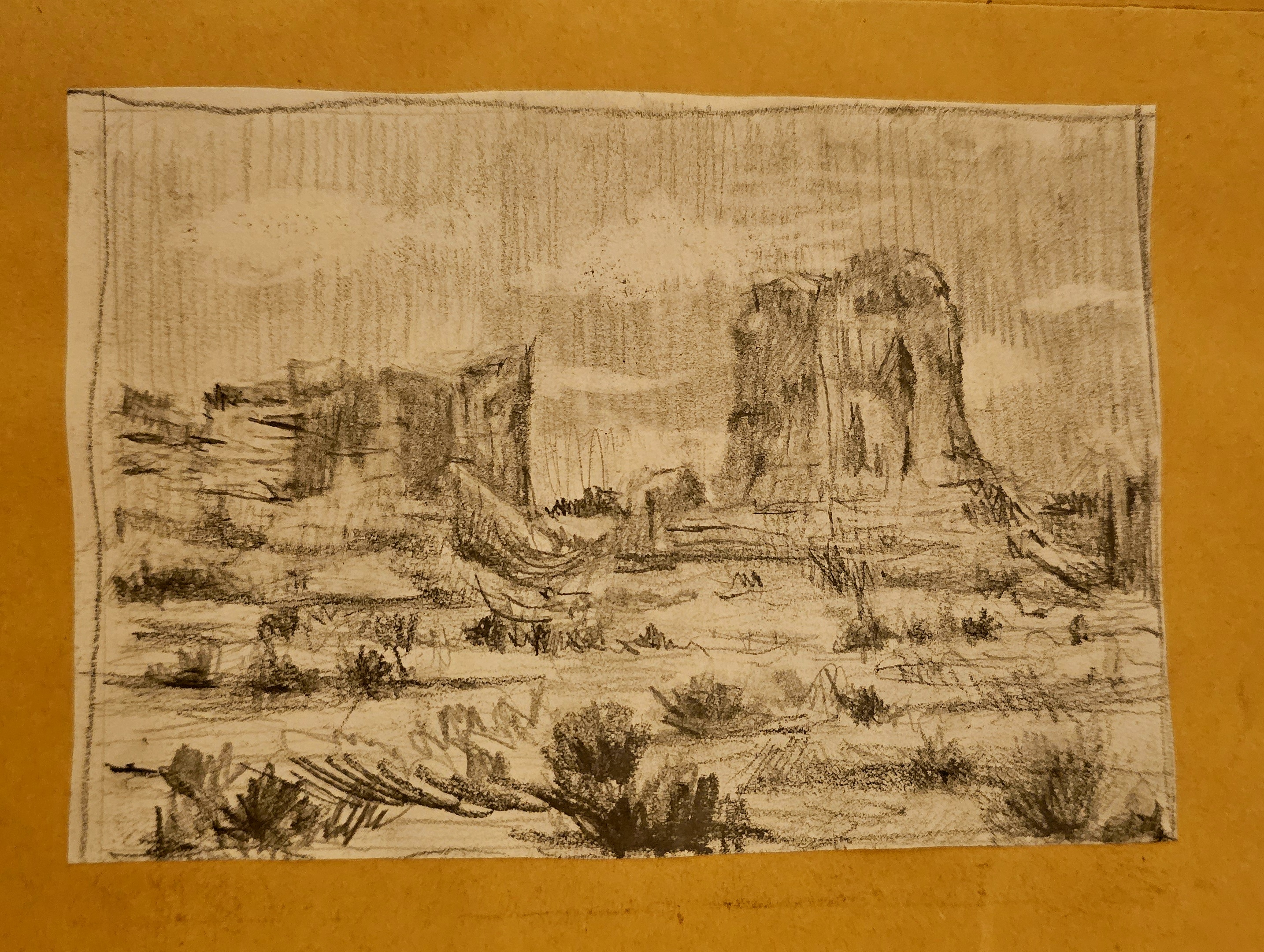Thumbnail a matita di Klirò raffigurante Canyon 