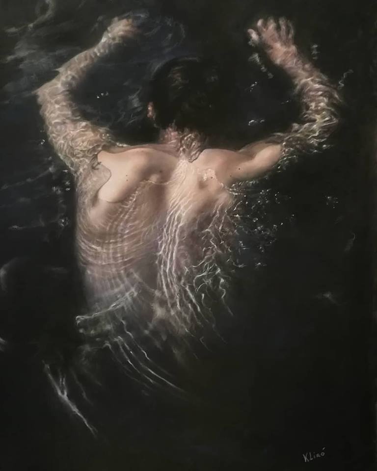 arte iperrealista pastello klirò art hyperrealism